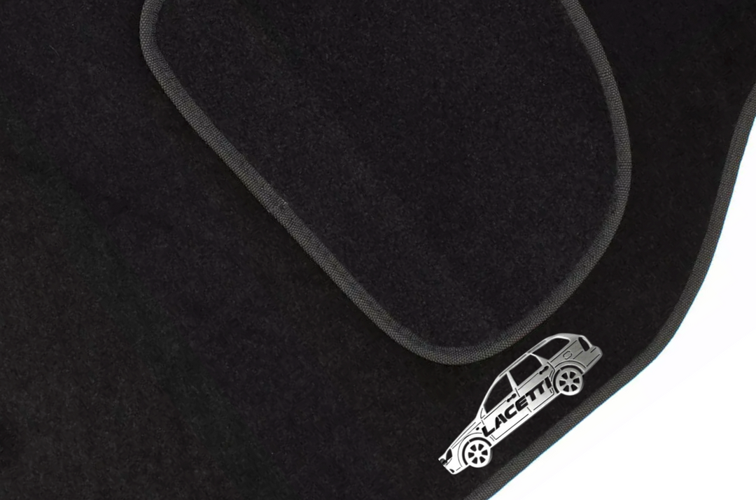 Chevrolet Lacetti Universal (2003-2009) Floor Mat Emblem Set – Stainless Steel Badges Car Mats Badges Decoin