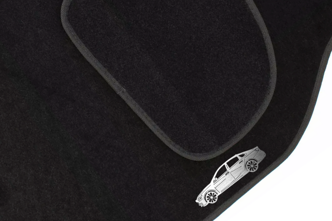 Chevrolet Malibu IX (2016+) Floor Mat Emblem Set – Stainless Steel Badges Car Mats Badges Decoin