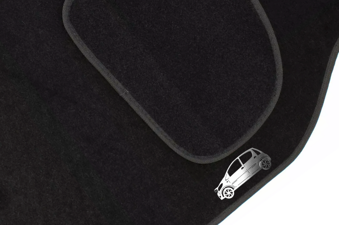 Citroen C1 I (2005-2014) Floor Mat Emblem Set – Stainless Steel Badges Car Mats Badges Decoin