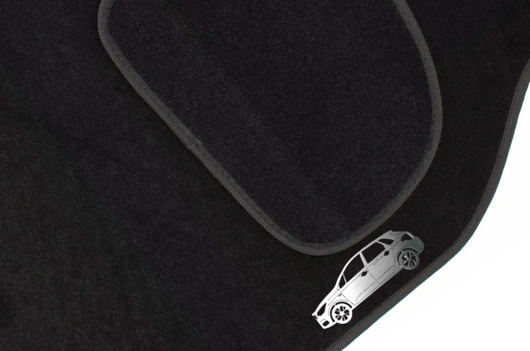 Citroen C4 II 5D (2010+) Floor Mat Emblem Set – Stainless Steel Badges Car Mats Badges Decoin