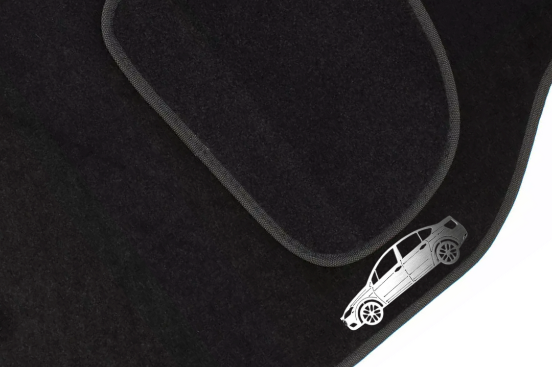 Citroen C5 II 4D (2008-2021) Floor Mat Emblem Set – Stainless Steel Badges Car Mats Badges Decoin