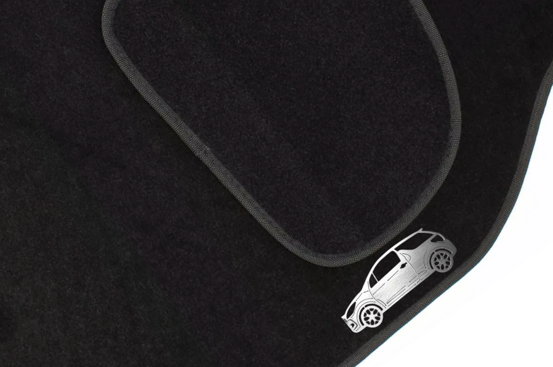 Citroen DS3 (2009+) Floor Mat Emblem Set – Stainless Steel Badges Car Mats Badges Decoin