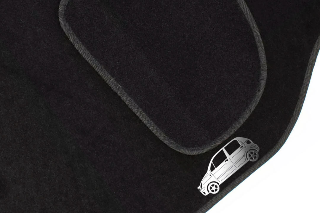 Daewoo Matiz (1997-2015) Floor Mat Emblem Set – Stainless Steel Badges Car Mats Badges Decoin