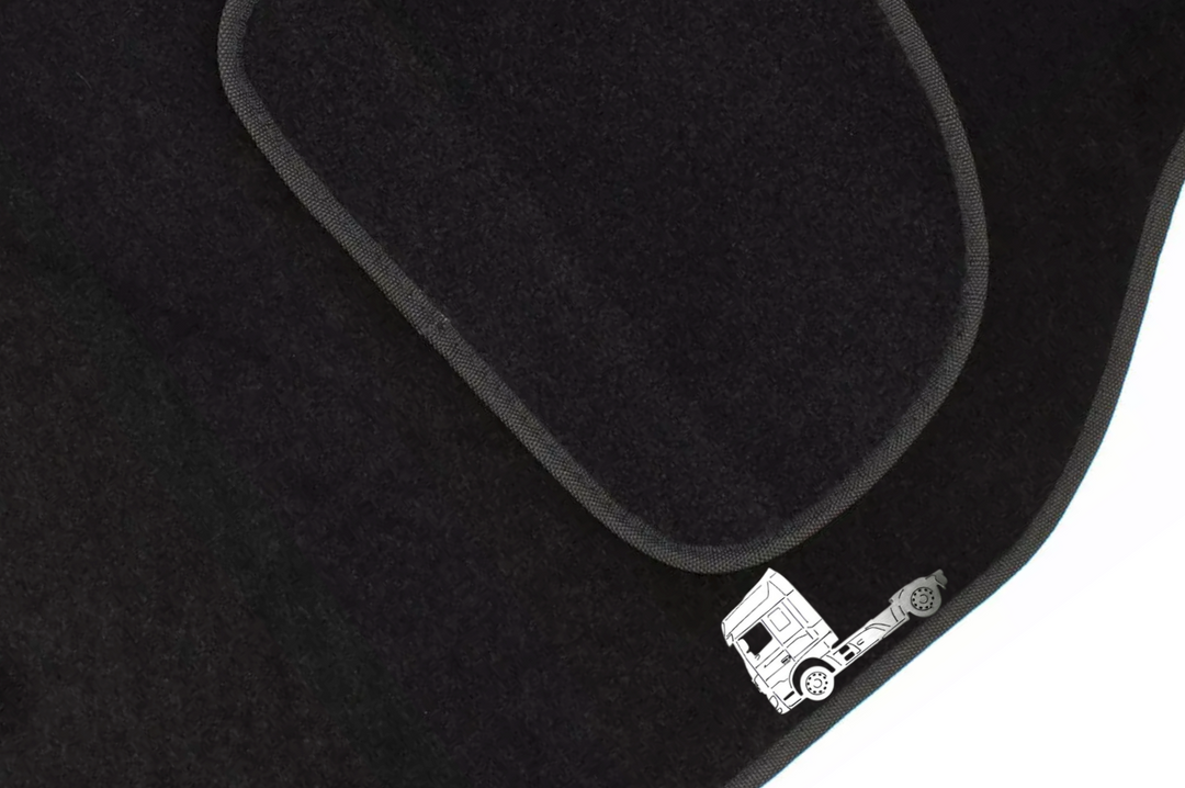 DAF XF IV (2013-2017) Floor Mat Emblem Set – Stainless Steel Badges Car Mats Badges Decoin