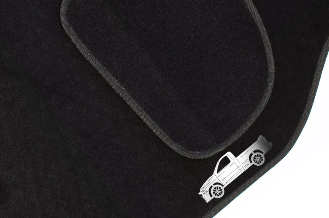 Dodge Ram III SRT-10 (2004-2006) Floor Mat Emblem Set – Stainless Steel Badges Car Mats Badges Decoin