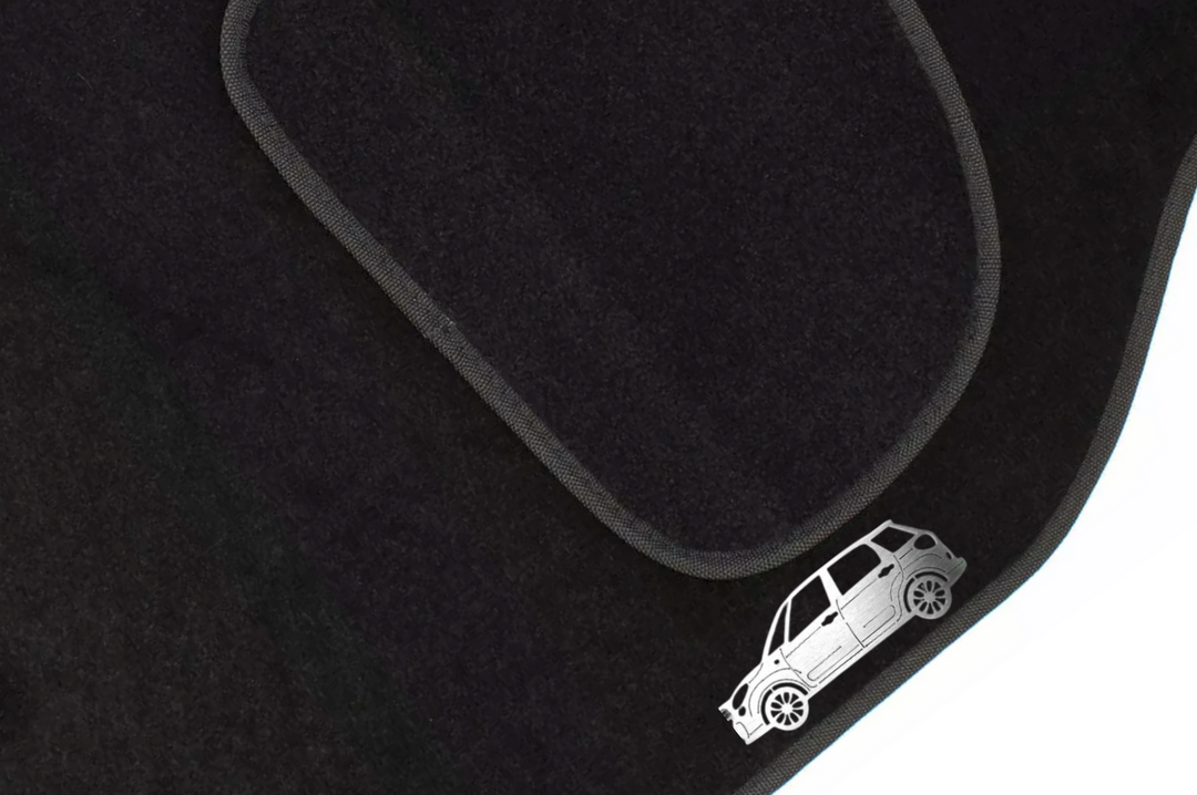 Fiat 500L (2012+) Floor Mat Emblem Set – Stainless Steel Badges Car Mats Badges Decoin