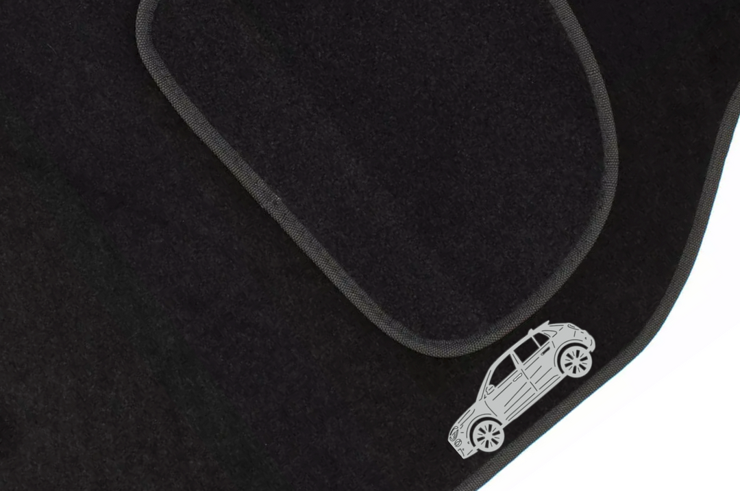 Fiat 600 (2023+) Floor Mat Emblem Set – Stainless Steel Badges Car Mats Badges Decoin