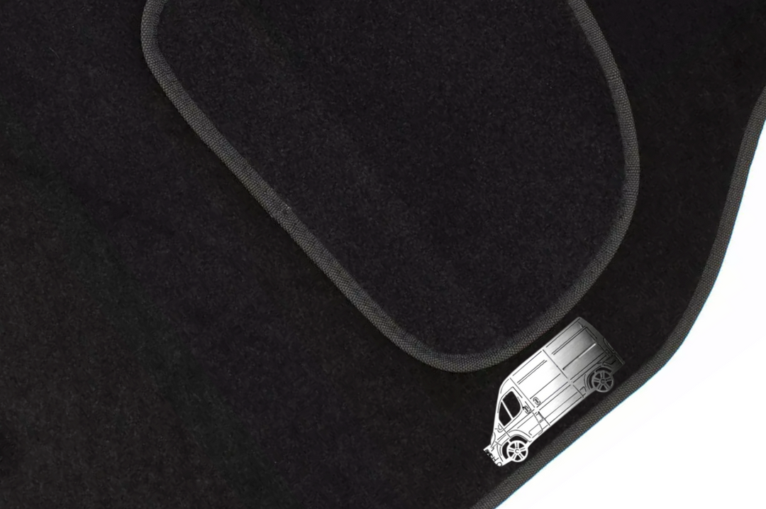 Fiat Ducato III (2006+) Floor Mat Emblem Set – Stainless Steel Badges Car Mats Badges Decoin