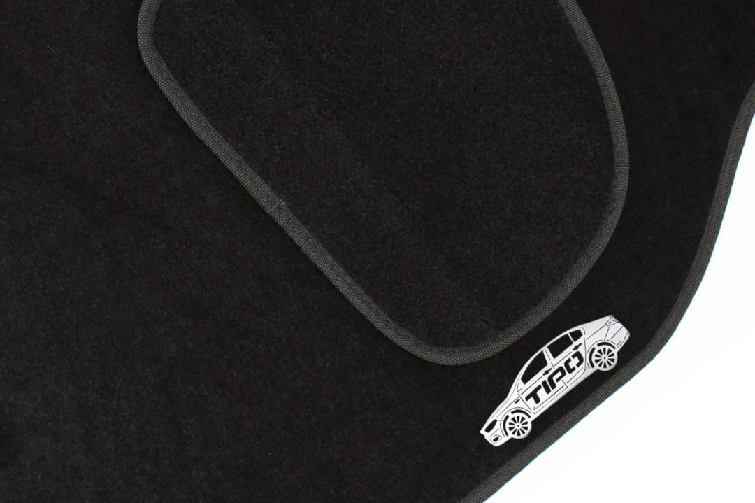 Fiat Tipo (2016+) Floor Mat Emblem Set – Stainless Steel Badges Car Mats Badges Decoin