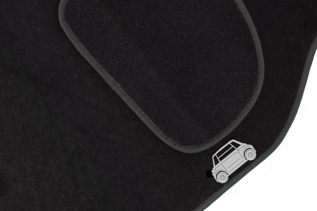 Fiat Topolino (2023+) Floor Mat Emblem Set – Stainless Steel Badges Car Mats Badges Decoin