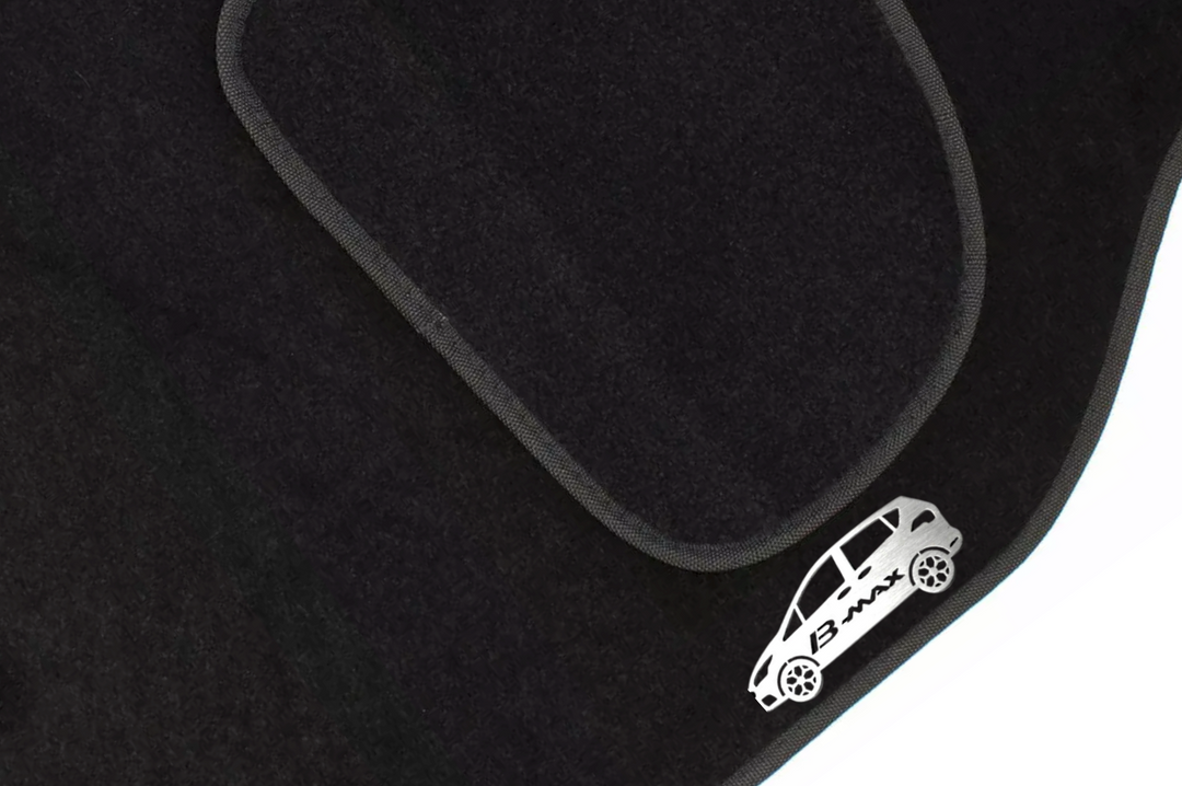 Ford B-Max (2013+) Floor Mat Emblem Set – Stainless Steel Badges Car Mats Badges Decoin