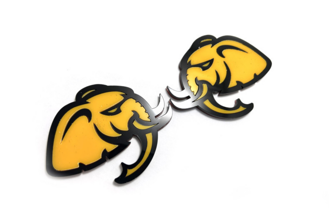 DODGE emblem for fenders with Hellephant logo Dodge emblems decoinfabric