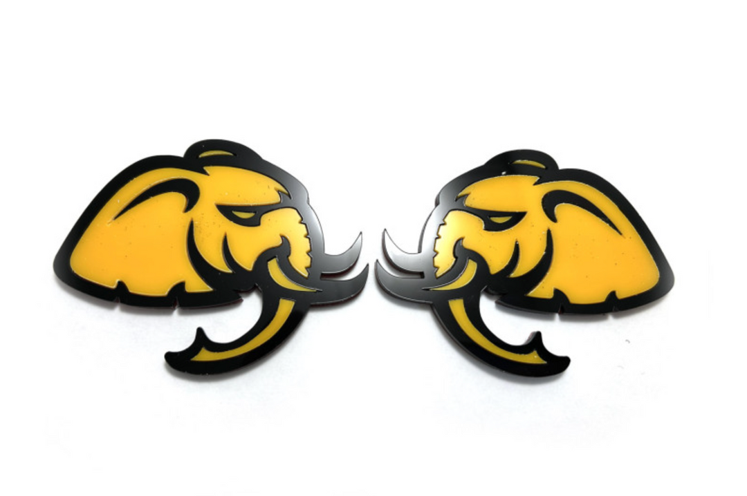DODGE emblem for fenders with Hellephant logo Dodge emblems decoinfabric
