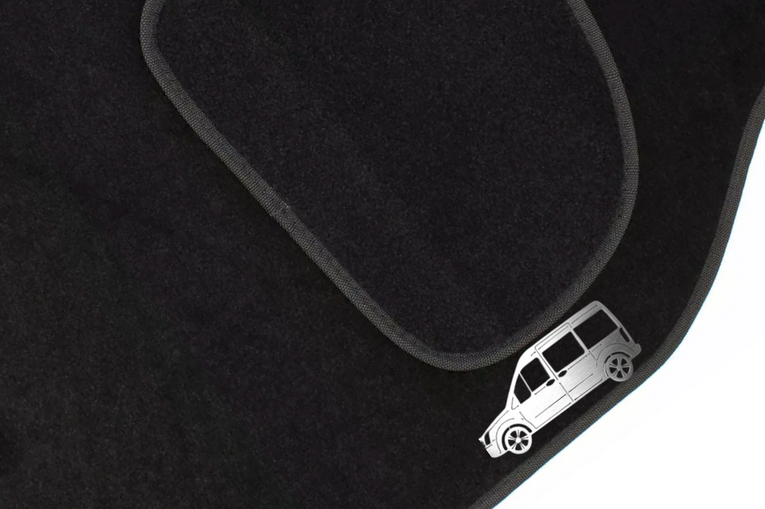 Ford Tourneo Connect I (2002-2013) Floor Mat Emblem Set – Stainless Steel Badges Car Mats Badges Decoin