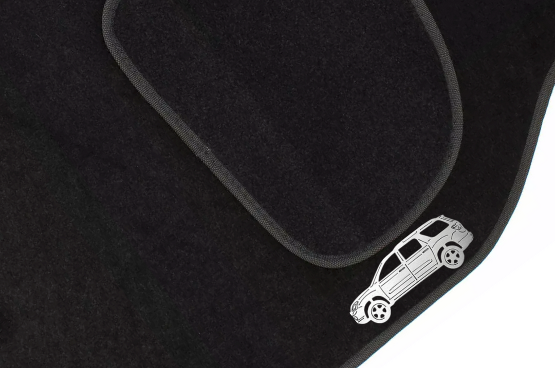 GMC Acadia I (2007-2017) Floor Mat Emblem Set – Stainless Steel Badges Car Mats Badges Decoin