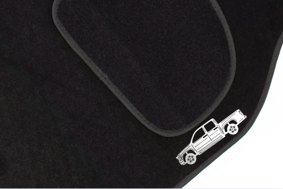 GMC Canyon I (2004-2014) Floor Mat Emblem Set – Stainless Steel Badges Car Mats Badges Decoin