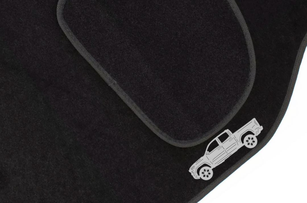 GMC Canyon III (2022+) Floor Mat Emblem Set – Stainless Steel Badges Car Mats Badges Decoin