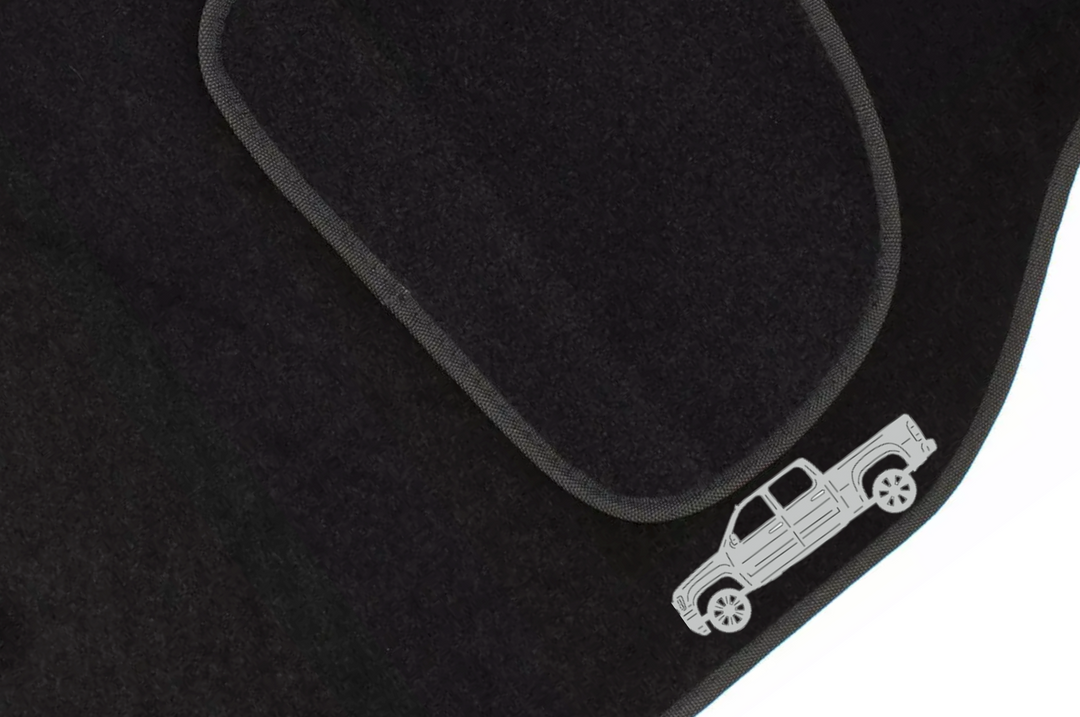 GMC Sierra III (2007-2014) Floor Mat Emblem Set – Stainless Steel Badges Car Mats Badges Decoin