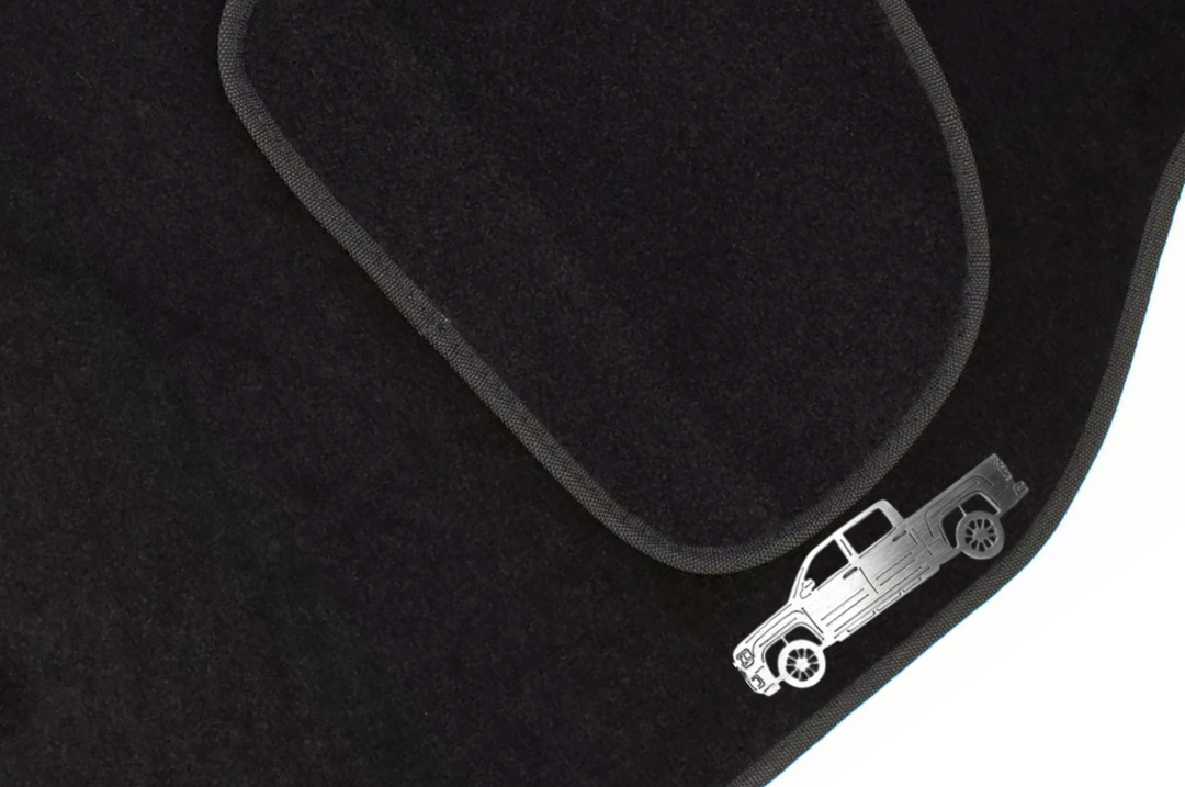 GMC Sierra IV (2013-2019) Floor Mat Emblem Set – Stainless Steel Badges Car Mats Badges Decoin