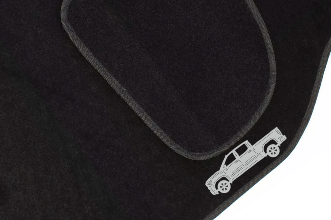 GMC Sierra V (2018+) Floor Mat Emblem Set – Stainless Steel Badges Car Mats Badges Decoin