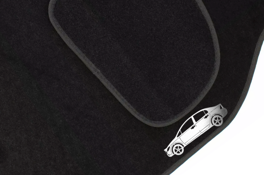 Honda Civic 4D (2006-2012) Floor Mat Emblem Set – Stainless Steel Badges Car Mats Badges Decoin