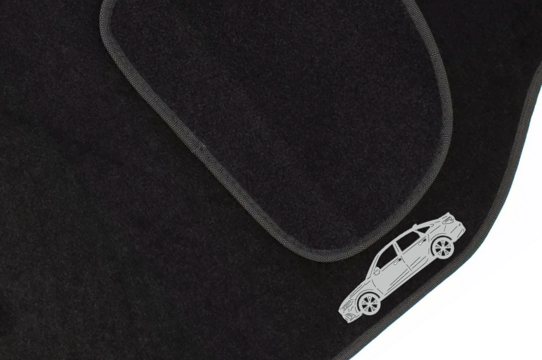 Honda Civic 4D (2021+) Floor Mat Emblem Set – Stainless Steel Badges Car Mats Badges Decoin