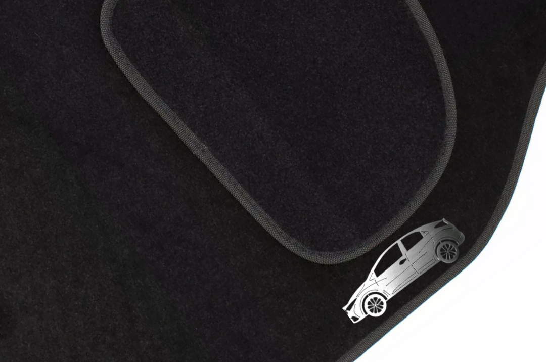 Honda Civic 5D (2012-2016) Floor Mat Emblem Set – Stainless Steel Badges Car Mats Badges Decoin