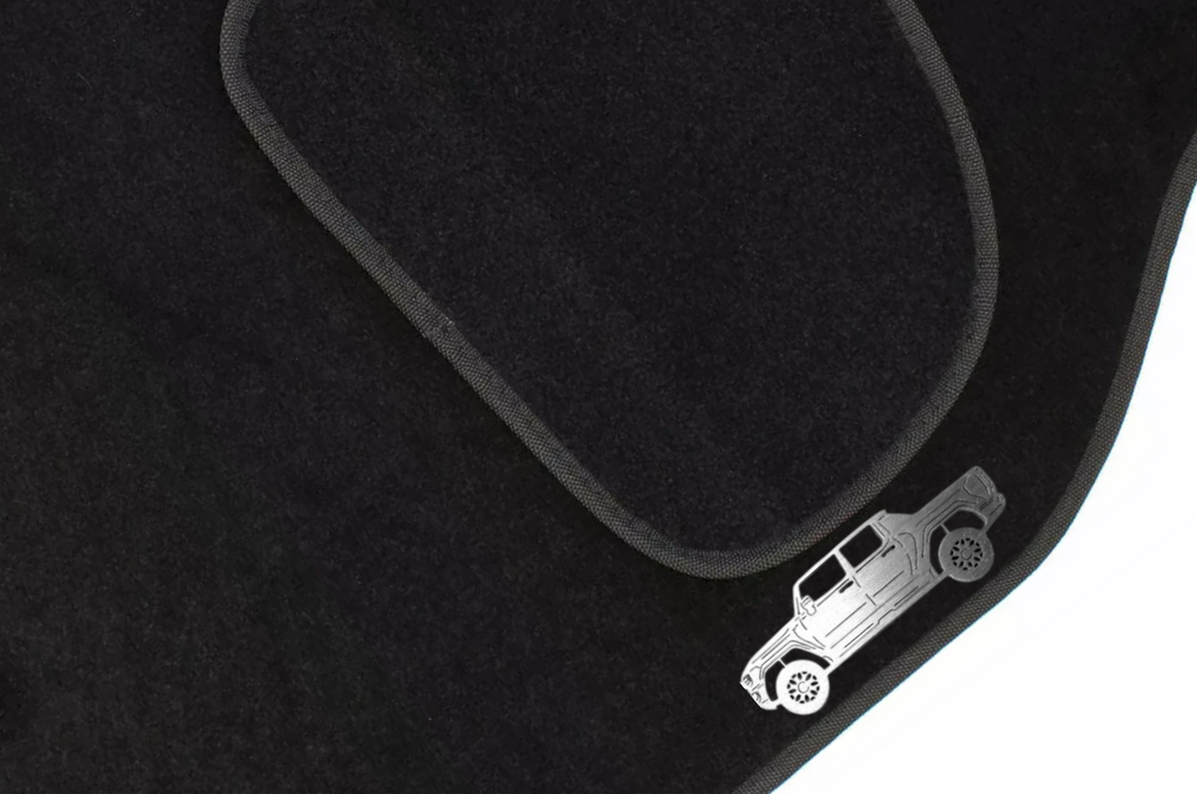 Hummer EV SUT Pickup (2021+) Floor Mat Emblem Set – Stainless Steel Badges Car Mats Badges Decoin