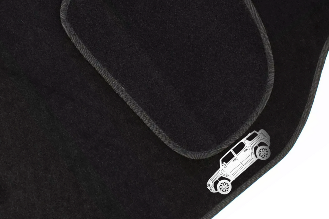 Hummer EV SUT (2021+) Floor Mat Emblem Set – Stainless Steel Badges Car Mats Badges Decoin