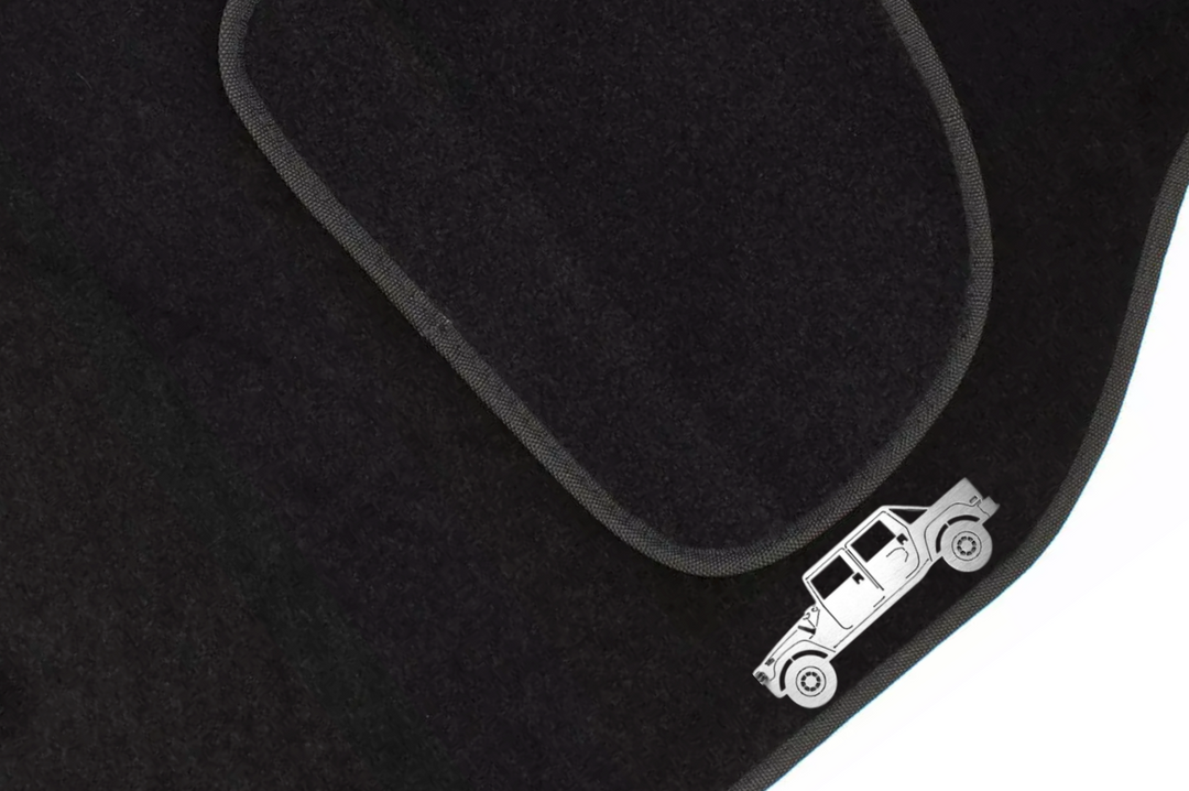 Hummer H1 (1992-2006) Floor Mat Emblem Set – Stainless Steel Badges Car Mats Badges Decoin