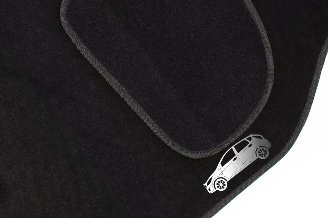 Hyundai Accent 5D (2011-2017) Floor Mat Emblem Set – Stainless Steel Badges Car Mats Badges Decoin