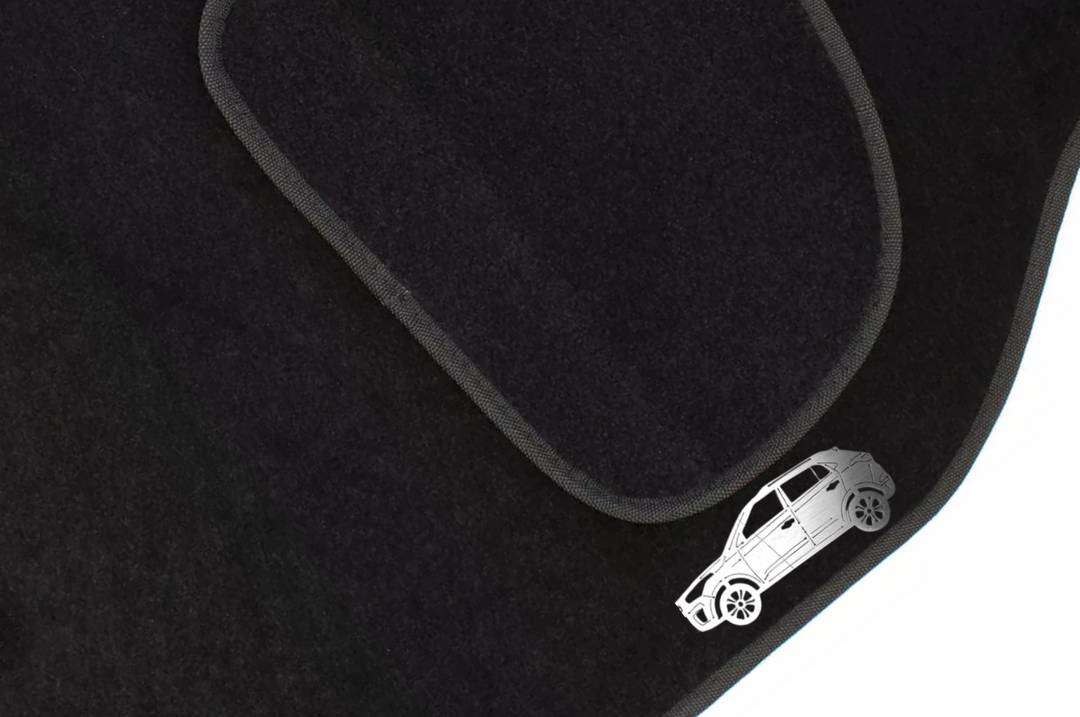 Hyundai Creta I (2016-2019) Floor Mat Emblem Set – Stainless Steel Badges Car Mats Badges Decoin