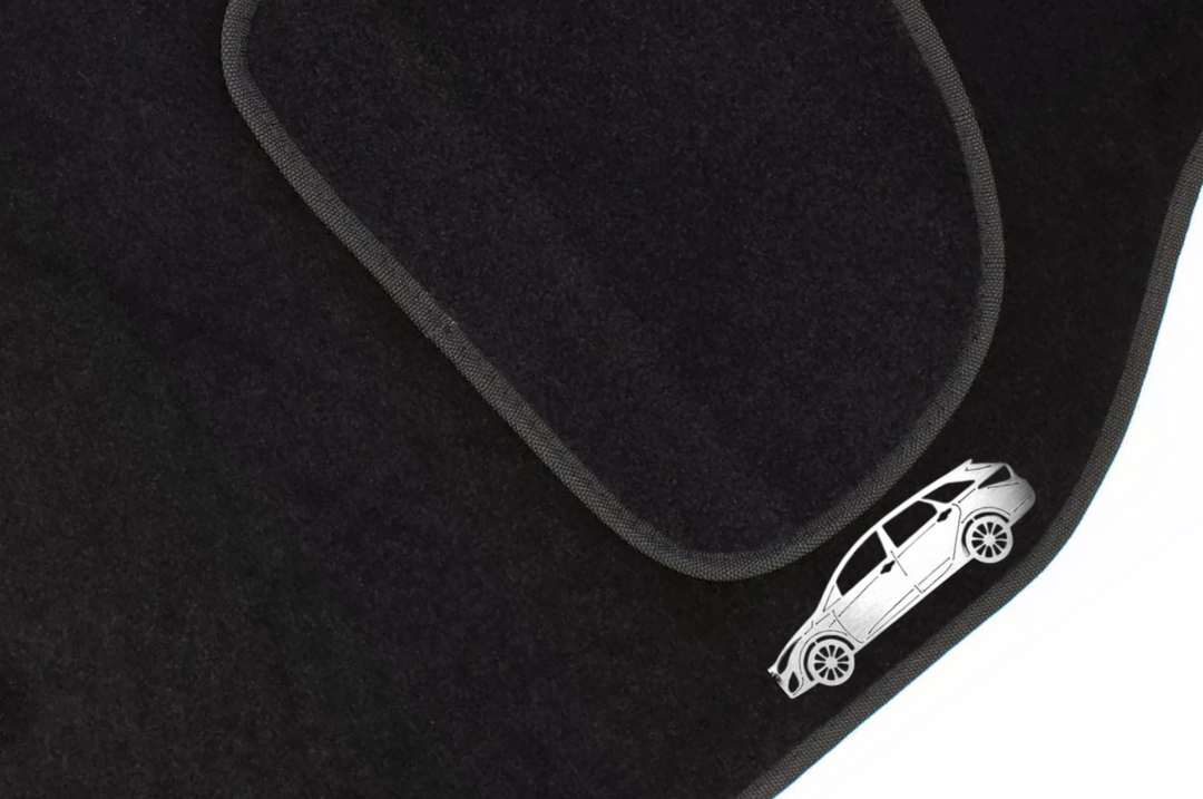 Hyundai i40 CW (2011+) Floor Mat Emblem Set – Stainless Steel Badges Car Mats Badges Decoin