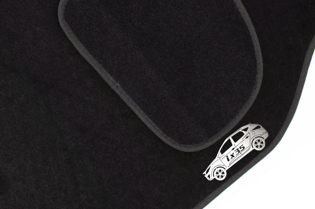 Hyundai ix35 (2009-2015) Floor Mat Emblem Set – Stainless Steel Badges Car Mats Badges Decoin