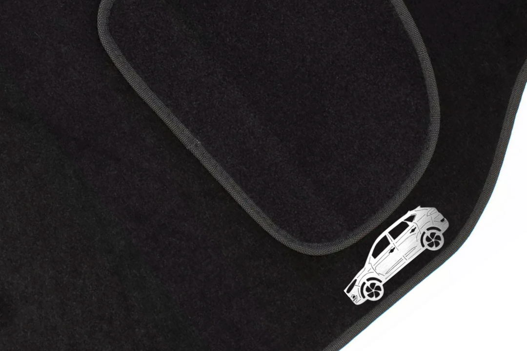 Hyundai Tucson II (2015+) Floor Mat Emblem Set – Stainless Steel Badges Car Mats Badges Decoin