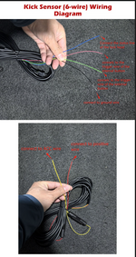 Wczytaj zdjęcie w przeglądarce galerii, BYD SEAL kick (foot) sensor with wiring harness and connectors