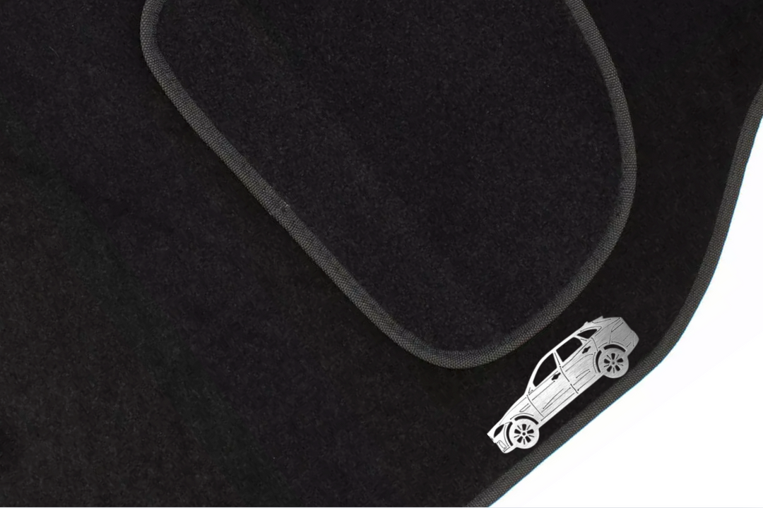 Jaguar F-Pace (2016+) Floor Mat Emblem Set – Stainless Steel Badges Car Mats Badges Decoin