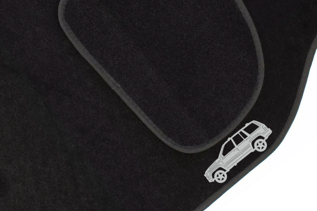 Jeep Grand Cherokee I (1993-1999) Floor Mat Emblem Set – Stainless Steel Badges Car Mats Badges Decoin