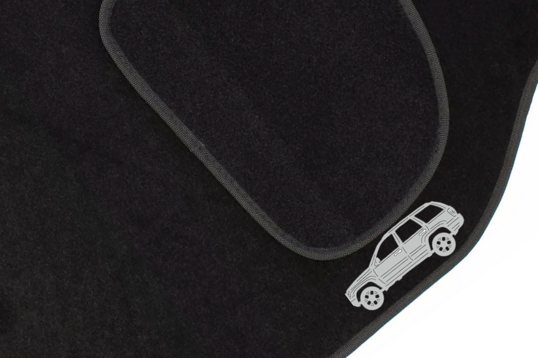 Jeep Grand Cherokee II (1999-2005) Floor Mat Emblem Set – Stainless Steel Badges Car Mats Badges Decoin