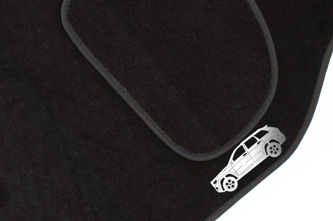 Jeep Grand Cherokee IV (2010-2021) Floor Mat Emblem Set – Stainless Steel Badges Car Mats Badges Decoin