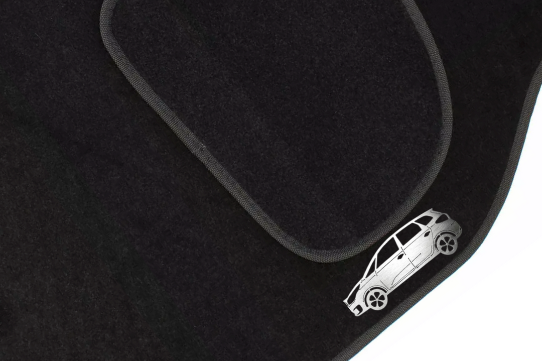 Kia Carens IV (2014+) Floor Mat Emblem Set – Stainless Steel Badges Car Mats Badges Decoin