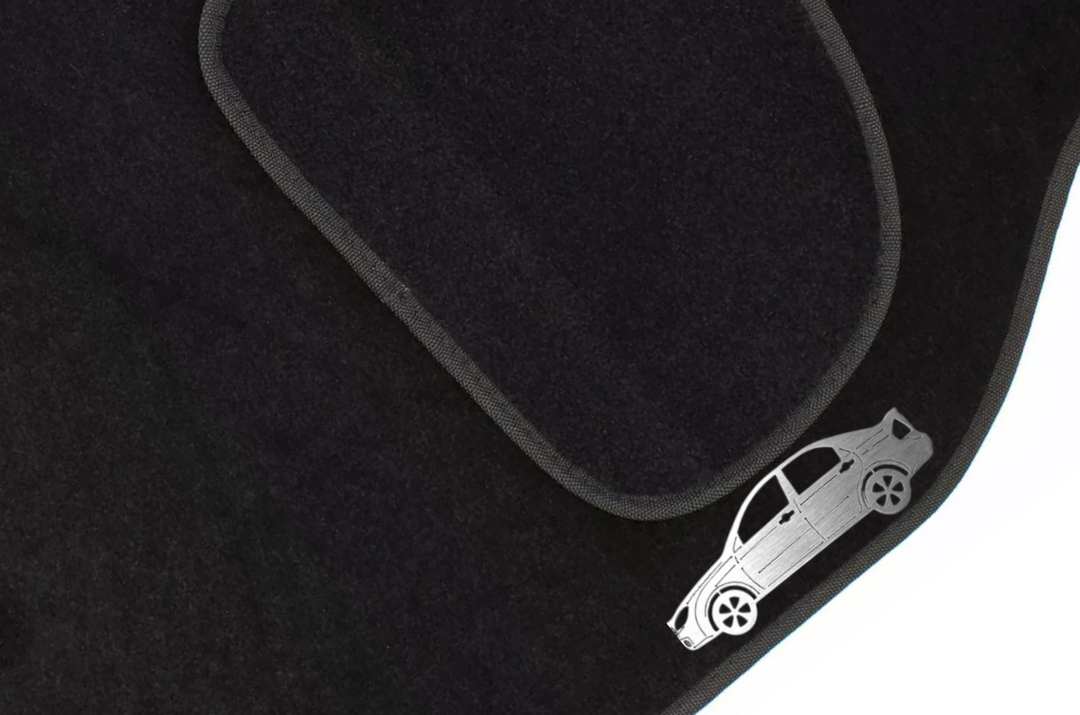 Kia Cerato I LD (2003-2008) Floor Mat Emblem Set – Stainless Steel Badges Car Mats Badges Decoin