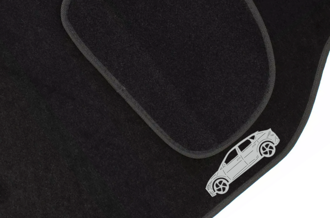 Kia EV6 (2022+) Floor Mat Emblem Set – Stainless Steel Badges Car Mats Badges Decoin