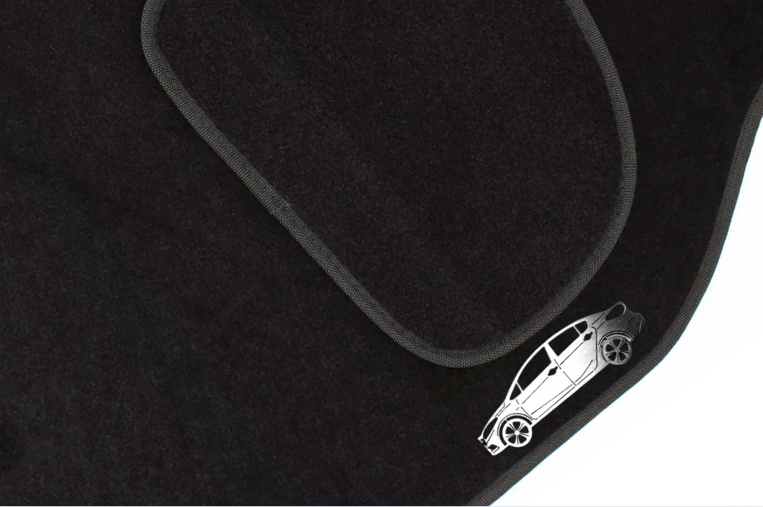 Kia Forte II (2014-2018) Floor Mat Emblem Set – Stainless Steel Badges Car Mats Badges Decoin