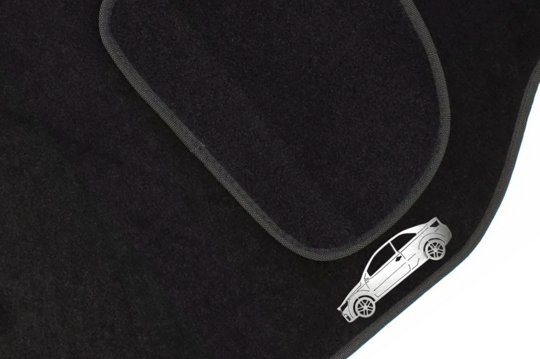 Kia Forte Koup I (2009-2013) Floor Mat Emblem Set – Stainless Steel Badges Car Mats Badges Decoin