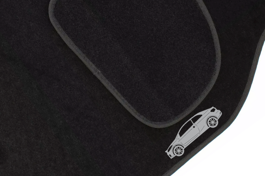 Kia Forte Koup II (2014-2018) Floor Mat Emblem Set – Stainless Steel Badges Car Mats Badges Decoin