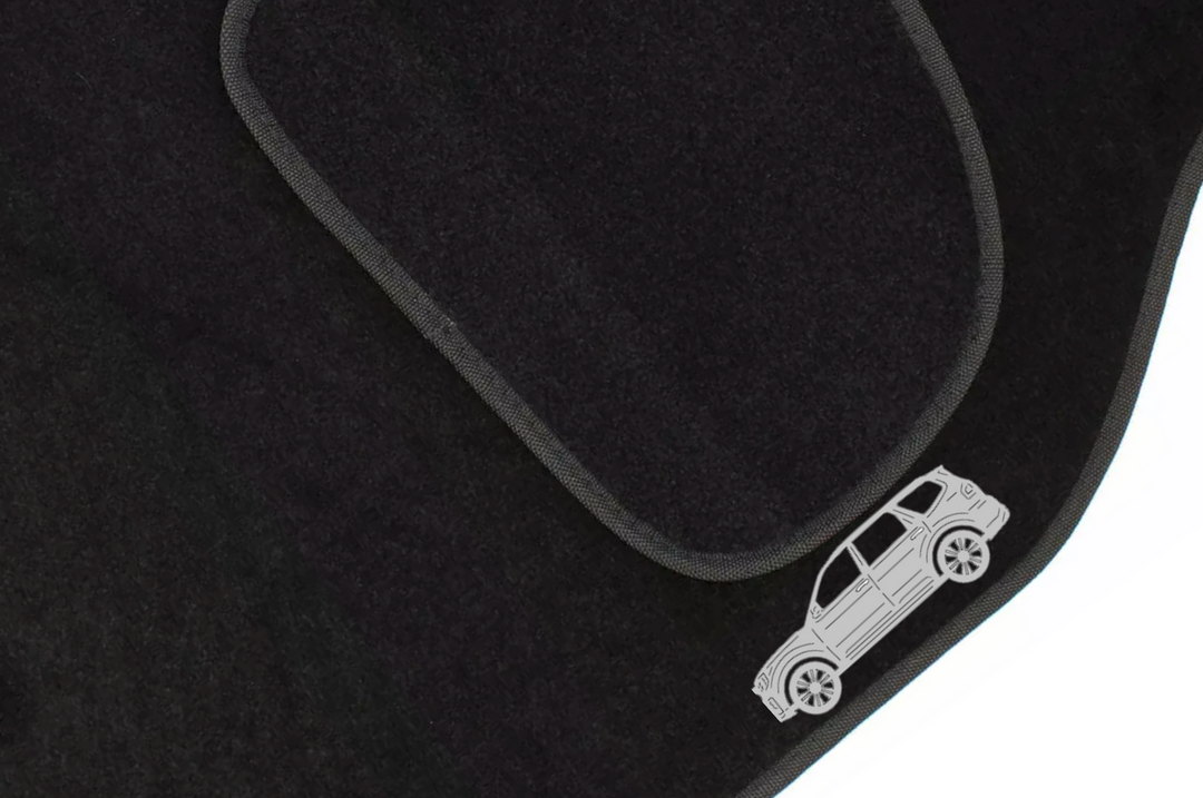 Kia Mohave II (2019+) Floor Mat Emblem Set – Stainless Steel Badges Car Mats Badges Decoin