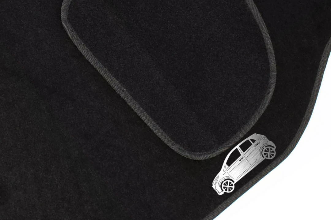 Kia Picanto III (2017+) Floor Mat Emblem Set – Stainless Steel Badges Car Mats Badges Decoin