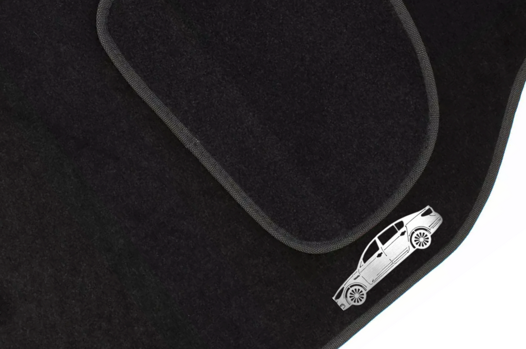Kia Quoris (2012+) Floor Mat Emblem Set – Stainless Steel Badges Car Mats Badges Decoin