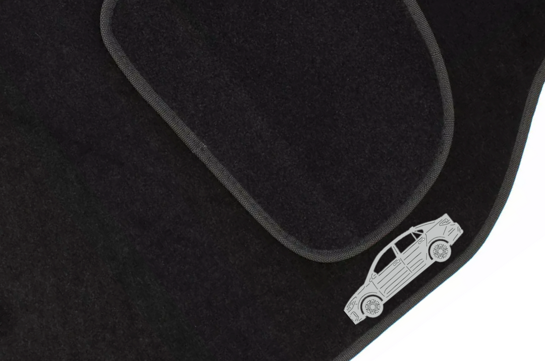 Kia Rio IV 4D (2018+) Floor Mat Emblem Set – Stainless Steel Badges Car Mats Badges Decoin